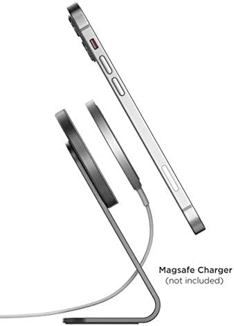 Настолна стойка, съвместима с Magsafe, за iPhone 14,13, 12, Pro Max, Алуминиева зарядно устройство ще захранване на зарядно устройство за телефон (2)
