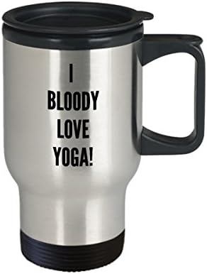 Чаша за йога, чаша за пътуване - Аз съм дяволски обичам йога!- Кафе / Чай / Напитки С изолация, топло / студено - Забавно