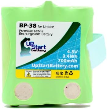 4 Комплект - Смяна на батерията Uniden BP-38 - Съвместим с акумулаторна батерия за безжичен телефон Uniden (700 mah 4,8