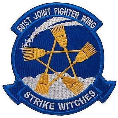 Strike Witches 501-то Обединено Истребительное Крило Военен Кука Контур Тактика Морал Бродирана Нашивка