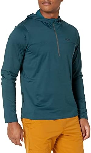 Hoody Oakley Мъжки Gravity Range Hoodie, Масло синята HTHR, Голям е размерът на САЩ