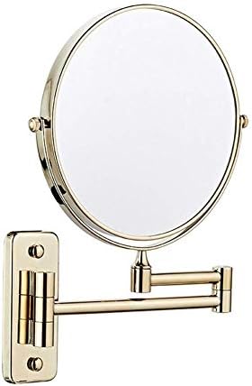 Монтиране на Двустранно Огледало ZAAHH с 3-кратно Увеличение, 8-инчов Огледало за Суета, Огледало за грим на 360 °