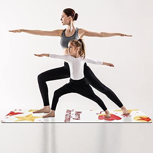 Килимче за йога премиум-клас с модел Siebzeh, Екологично Чист Гумена подложка за здраве и фитнес, нескользящий мат за всички видове упражнения, йога и пилатес (72 x 24x 6 мм)